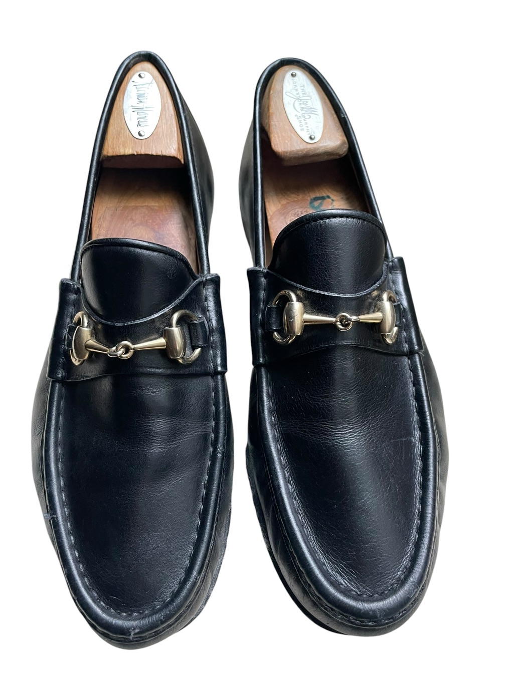 Gucci Horsebit Vintage Tom Ford Era Black Loafers Leather Gold Men's 8 Classic